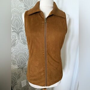 Liz Claiborne Tan Faux Suede Women's Vest
